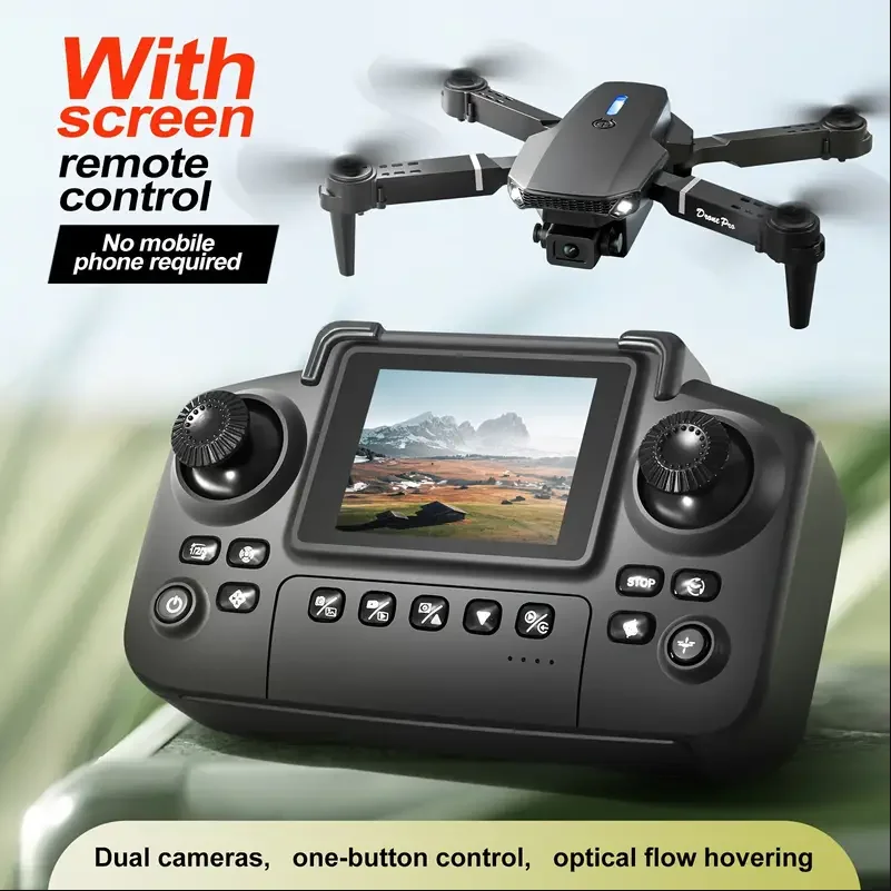Eachine Drone E58 - 2025 E88 Drohne HD Dual-Kamera, Bildschirmsteuerung,